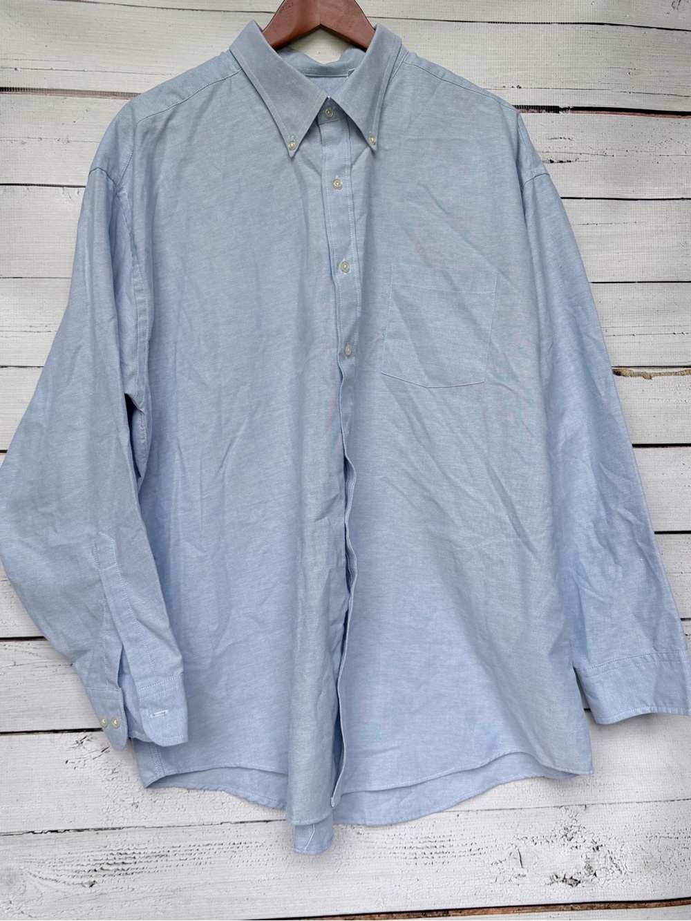vintage Manhattan Button Up Dress Shirt 18½ 34-35